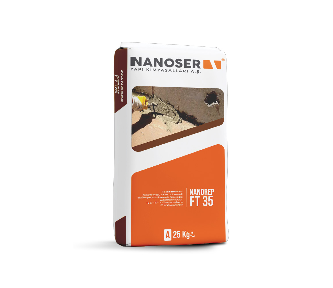 NANOREP FT 35 - cimento-esasli-yapisal-tamir-harclari-ve-groutlar | Nanoser Yapı Kimyasalları