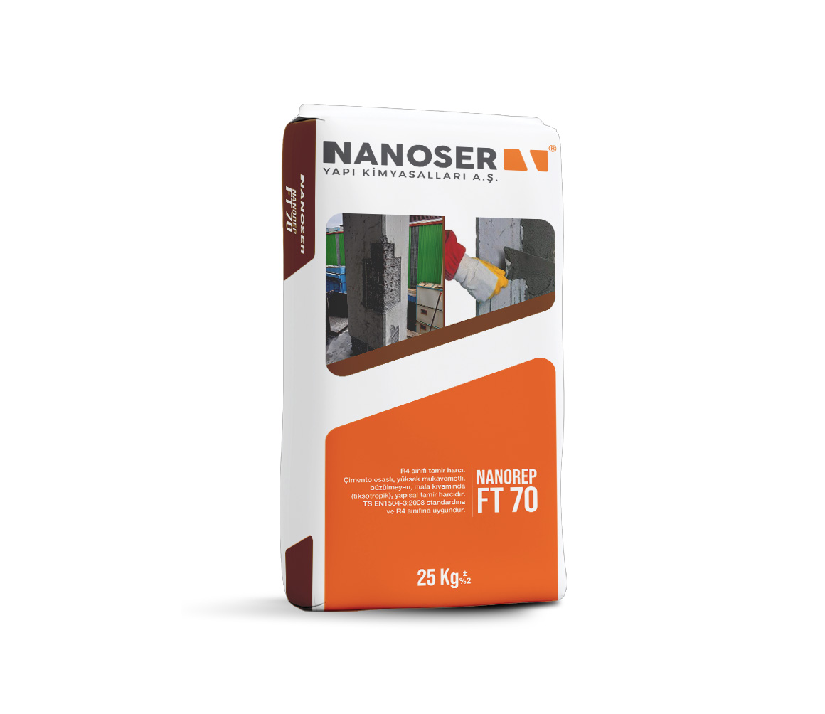 NANOREP FT 70 - cimento-esasli-yapisal-tamir-harclari-ve-groutlar | Nanoser Yapı Kimyasalları