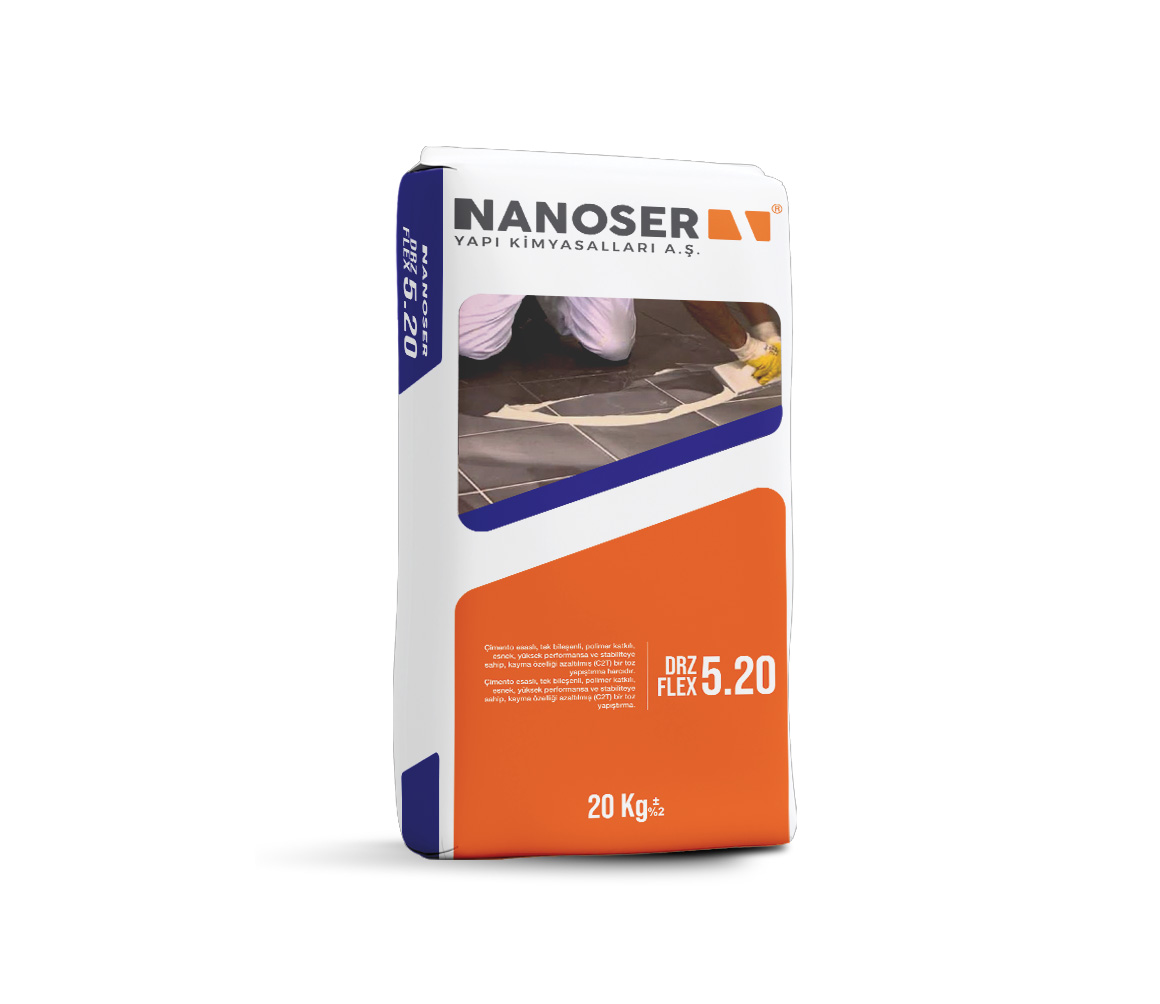 DRZ Flex 1.6 - Ceramic Adhesives and Joint Fillers | Nanoser Yapı Kimyasalları