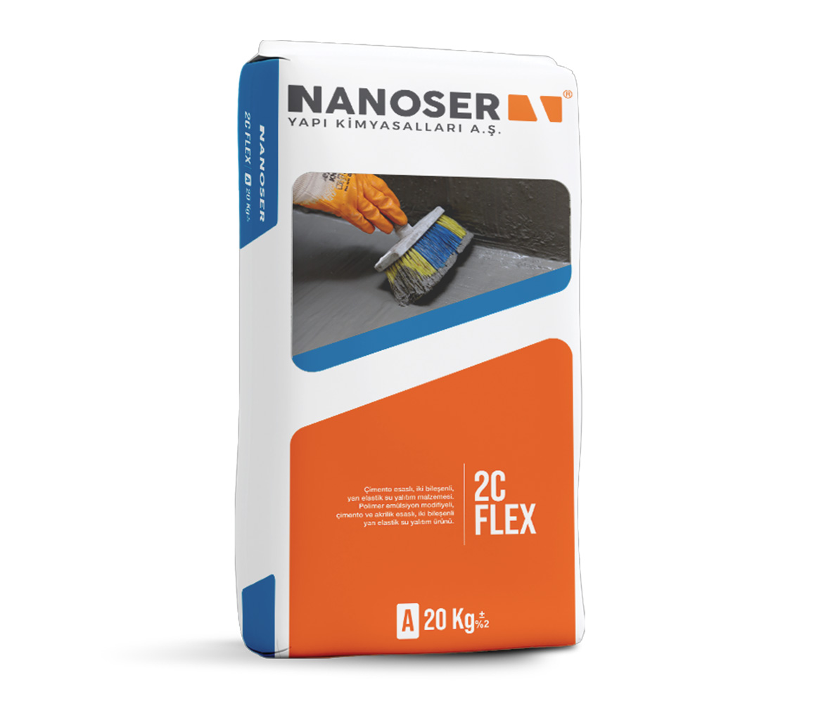 2C Flex - Çimento Esaslı Su Yalıtım Ürünleri | Nanoser Yapı Kimyasalları
