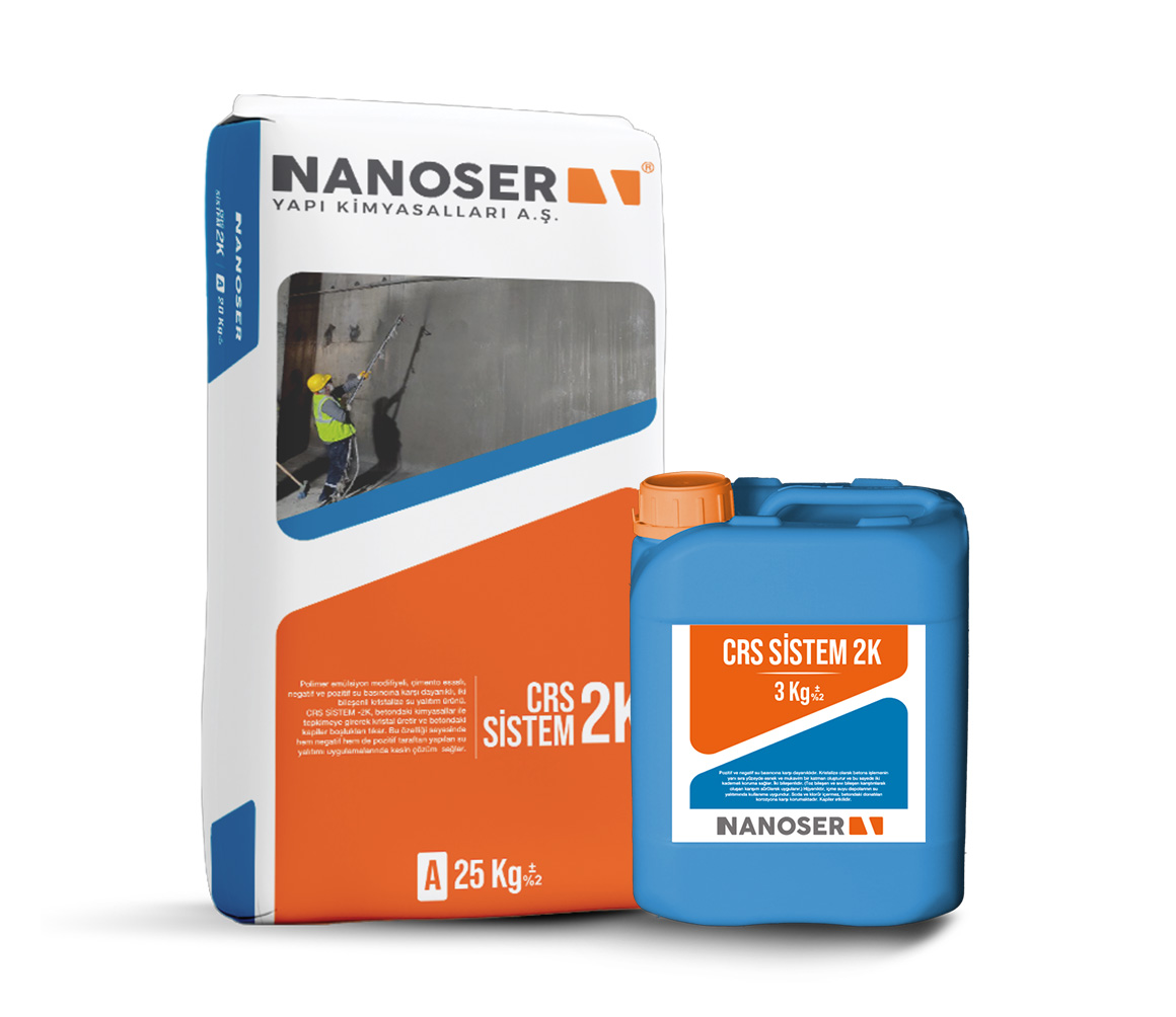 CRS Sistem 2K - Çimento Esaslı Su Yalıtım Ürünleri | Nanoser Yapı Kimyasalları