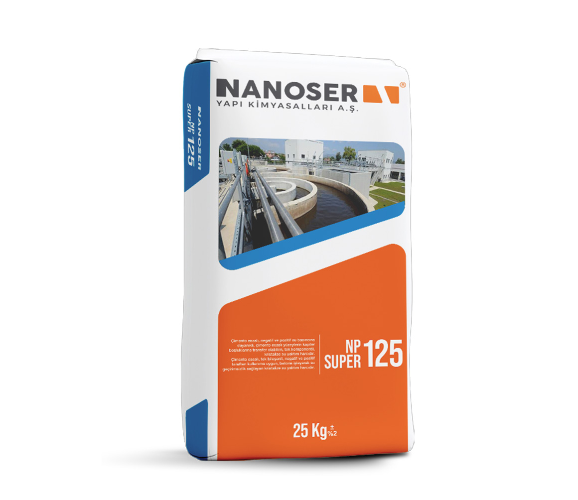 NP SUPER 125 - Çimento Esaslı Su Yalıtım Ürünleri | Nanoser Yapı Kimyasalları