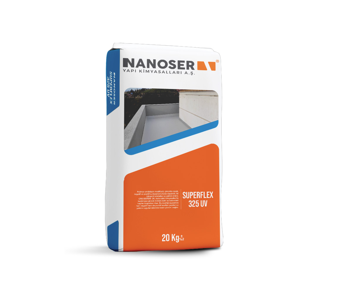 Superflex 325 UV - Çimento Esaslı Su Yalıtım Ürünleri | Nanoser Yapı Kimyasalları