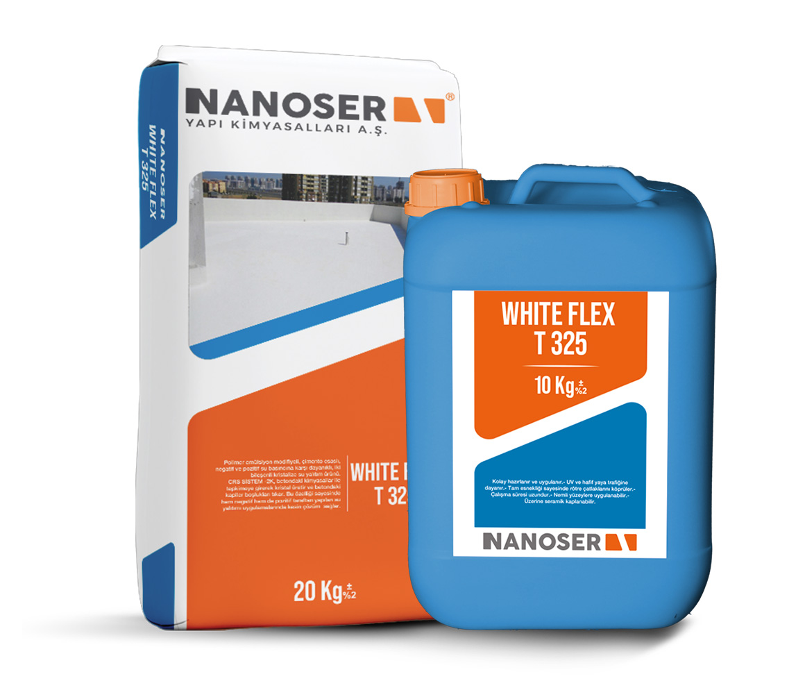 White Flex T 325 - Çimento Esaslı Su Yalıtım Ürünleri | Nanoser Yapı Kimyasalları